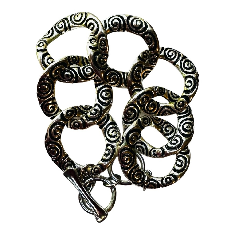 Decorative Metal Bracelet Antiqued Finish NEW - Picture 3 of 8